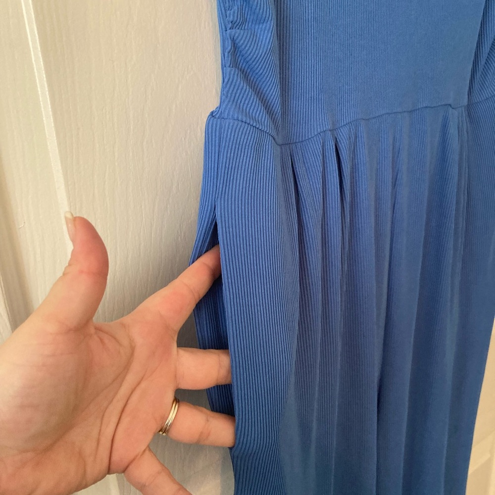 Blue sleeveless jumpsuit - Picture 5 of 6